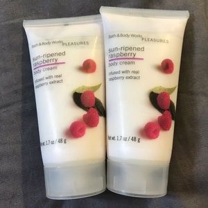 2x Sun rippened Raspberry Body Cream Bath And Body